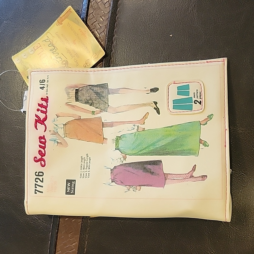 Disaster designs sewing Holding Pattern Makeup Bag READ Red Dye  and Flap